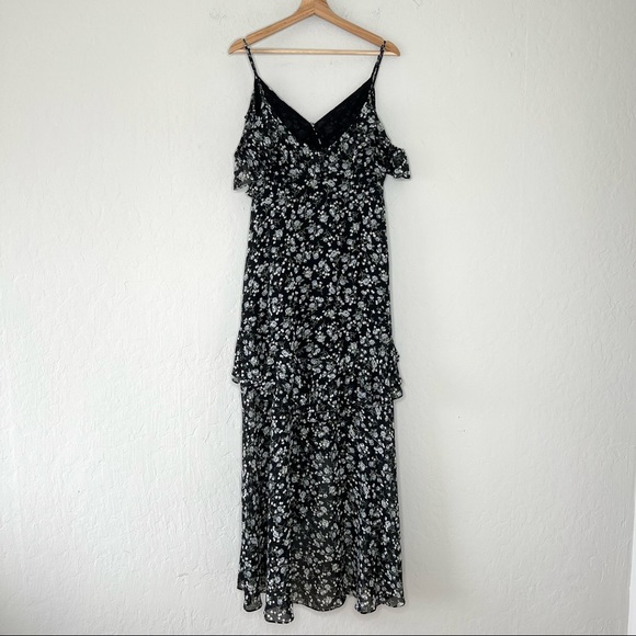 ASTR At First Sight Floral Tiered Ruffle High-Low Maxi Dress - Picture 6 of 10